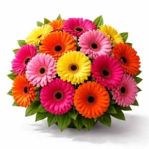 Colorful gerbera flower bouquet for same-day delivery in Ioannina by Fresh Garden.